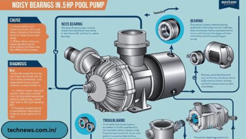 new bomgie 1.5 hp pool pump has noisey bearings