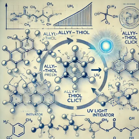 allyl-thiol click on chemical post-modification ir